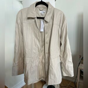 Topshop faux leather jacket